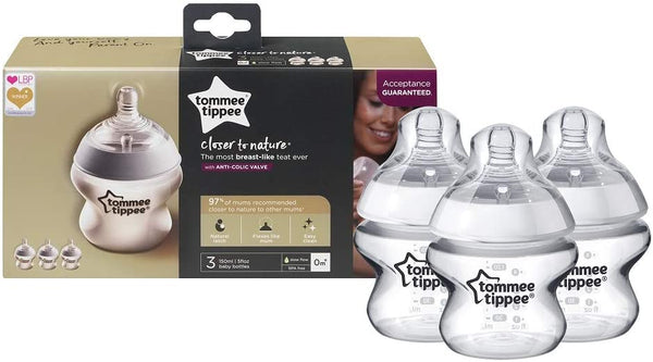 Tommee Tippee Closer to Nature 150ml - Pack of 3