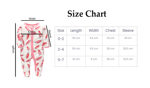 Girls Sleep Suit - set of 3