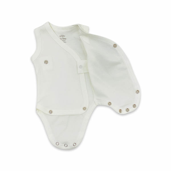 Plain Kimono style Baby 3 pack BodySuits (Preemie sizes)