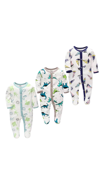 Boys Sleep Suit - Set of 3